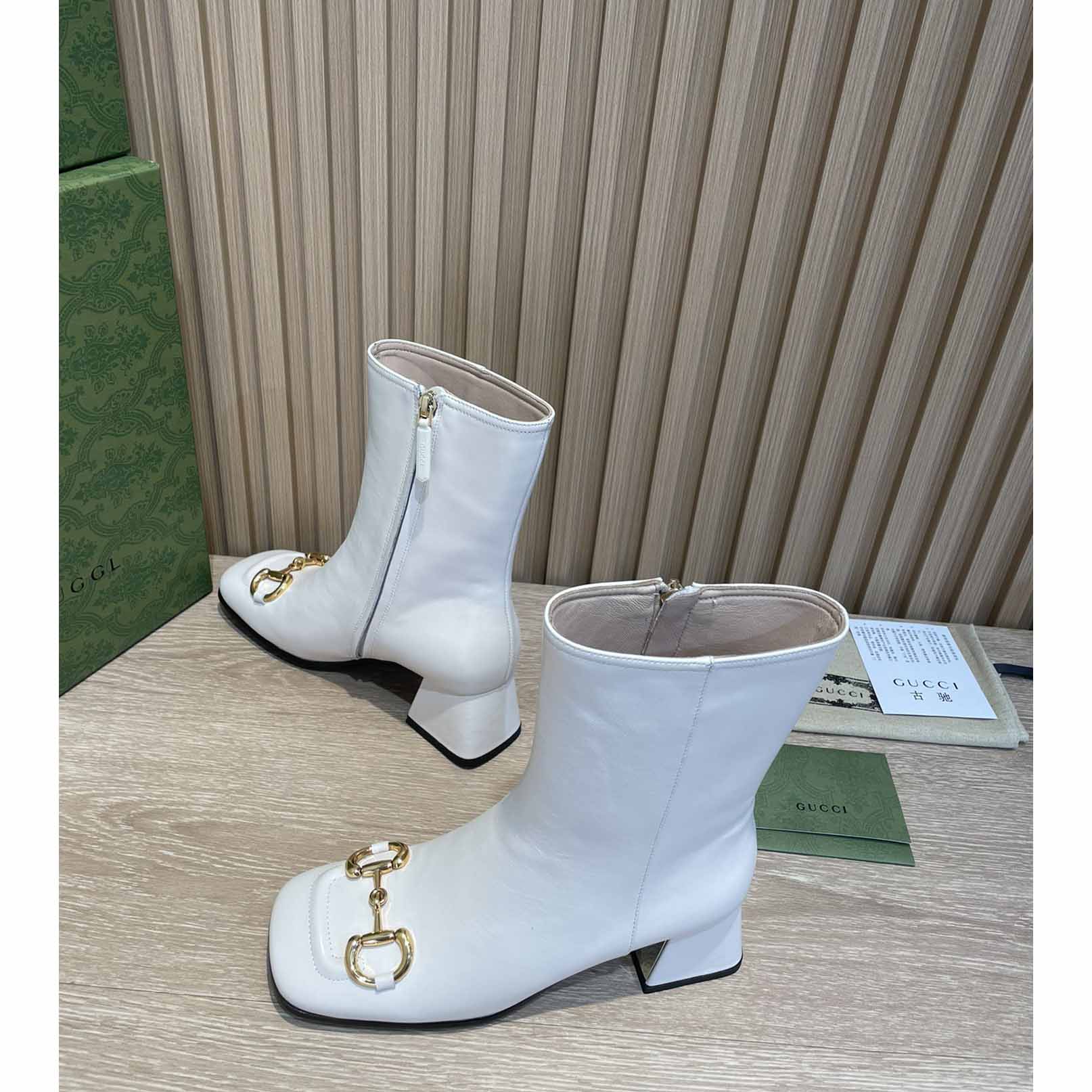 Gucci High Heel Boots In White YSL DSQUARED2